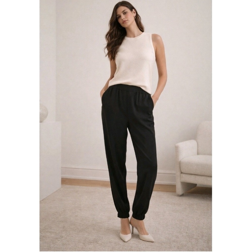 Aritzia Babaton Elastic-waist Jogger Pants Black Small
